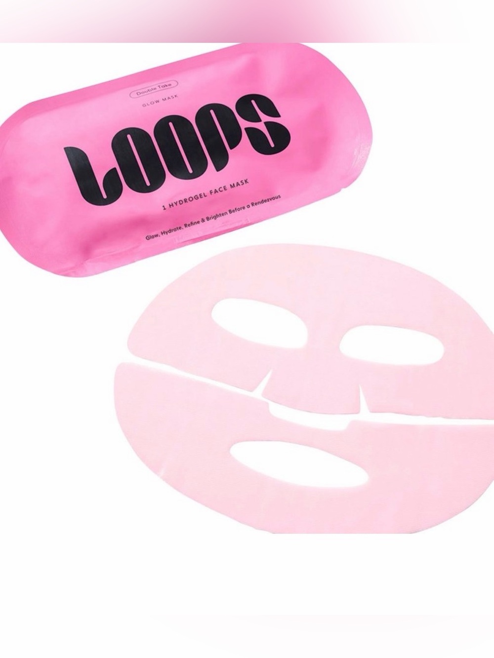 LOOPS Double Take Glow Hydrogel Face Mask - Picture 2 of 6